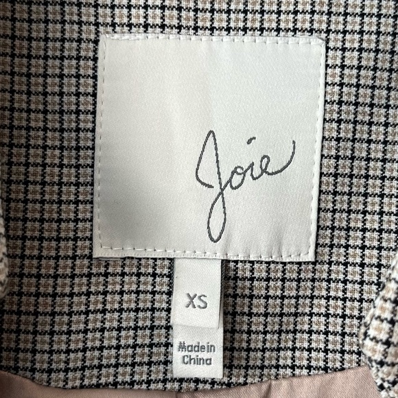 Joie Paiton Check Button Front Long Coat - Picture 7 of 8